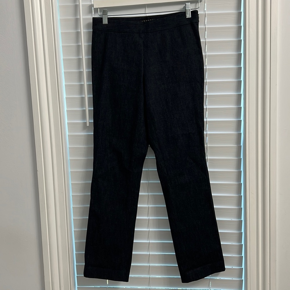 THEORY ankle jeans side zipper size 4